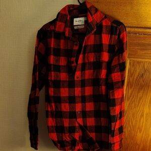 Goodfellow & Co Red and Black Checkered Shirt